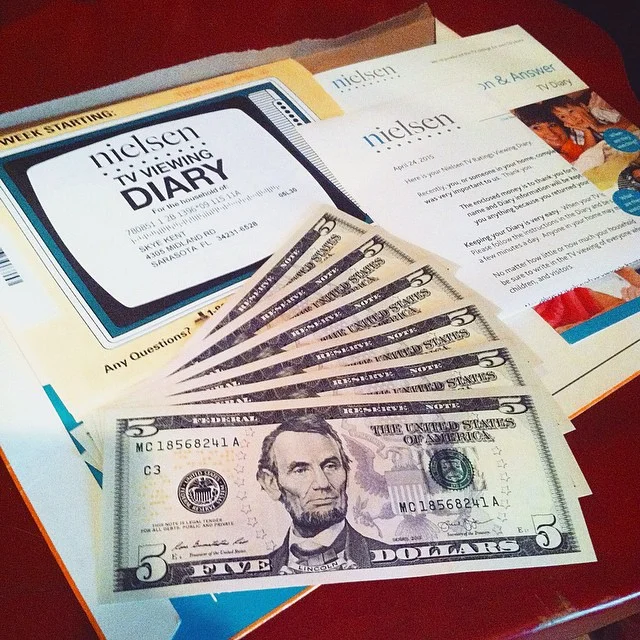 Nielsen radio ratings diary booklets with cash bonus